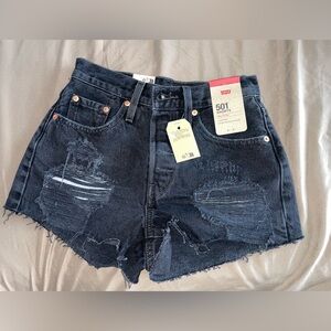 Levi's Women's Black Denim Shorts